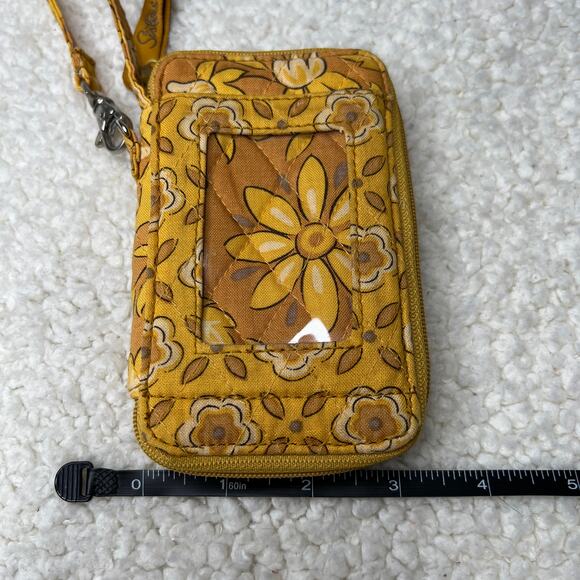 Sisters ID Wristlet Wallet Mustard Print - Picture 8 of 9